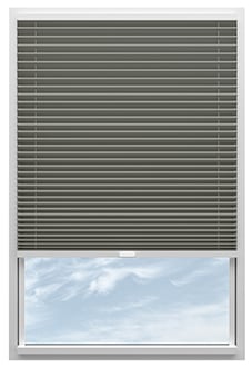 Solaris, Pewter Grey - Stick Fit Pleated Blind